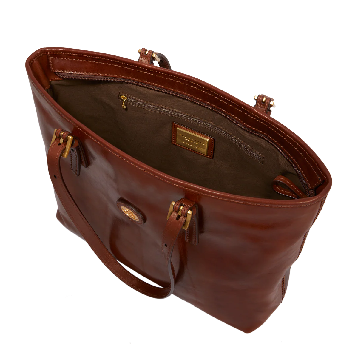 Borsa shopper pelle donna con zip - Image 4
