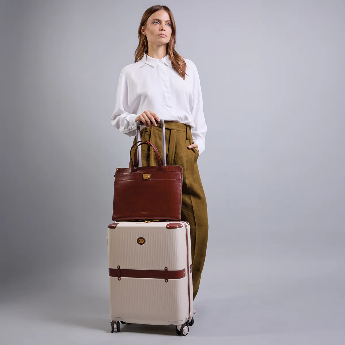 Cartella in pelle donna porta pc - Image 7