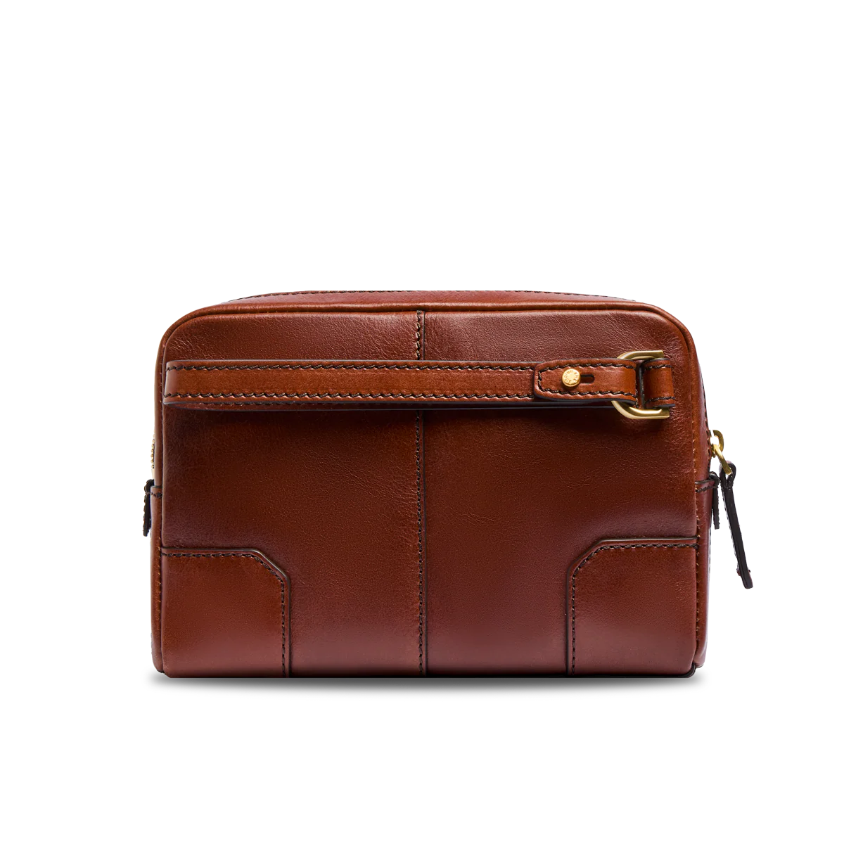 Pochette uomo in pelle con zip - Image 3