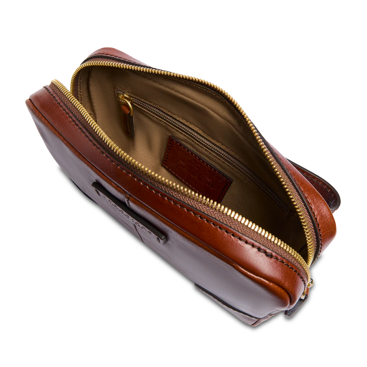 Pochette uomo in pelle con zip - Image 4