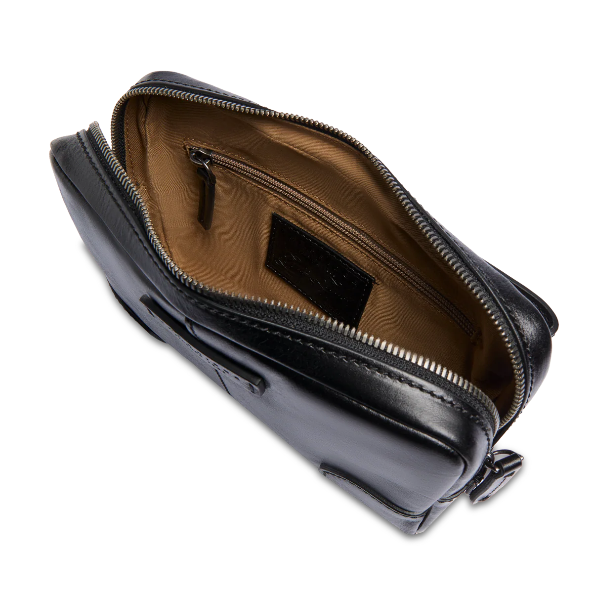 Pochette uomo in pelle con zip - Image 4