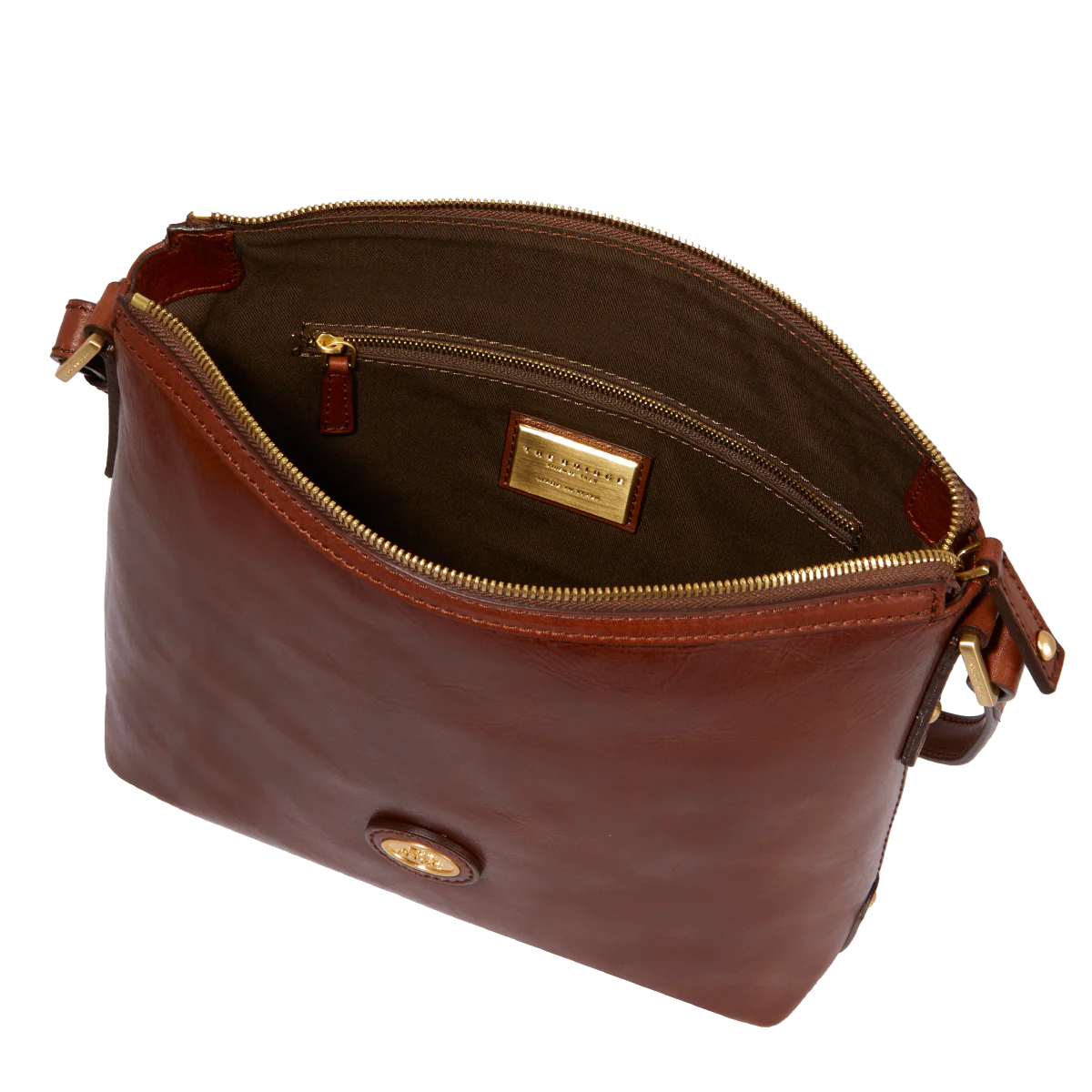 Borsa tracolla pelle chiusa con zip - Image 4