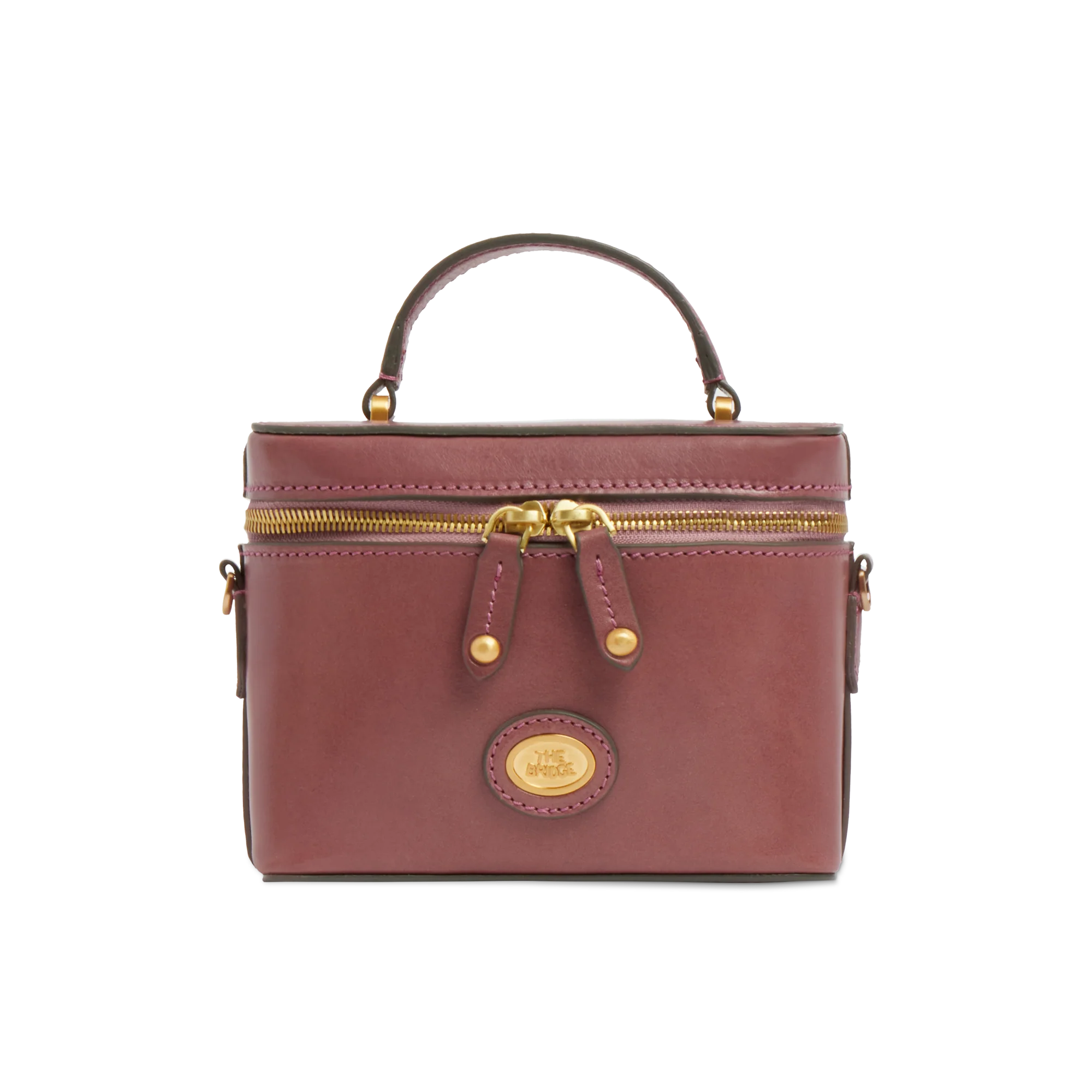 Bauletto in pelle con tracolla removibile