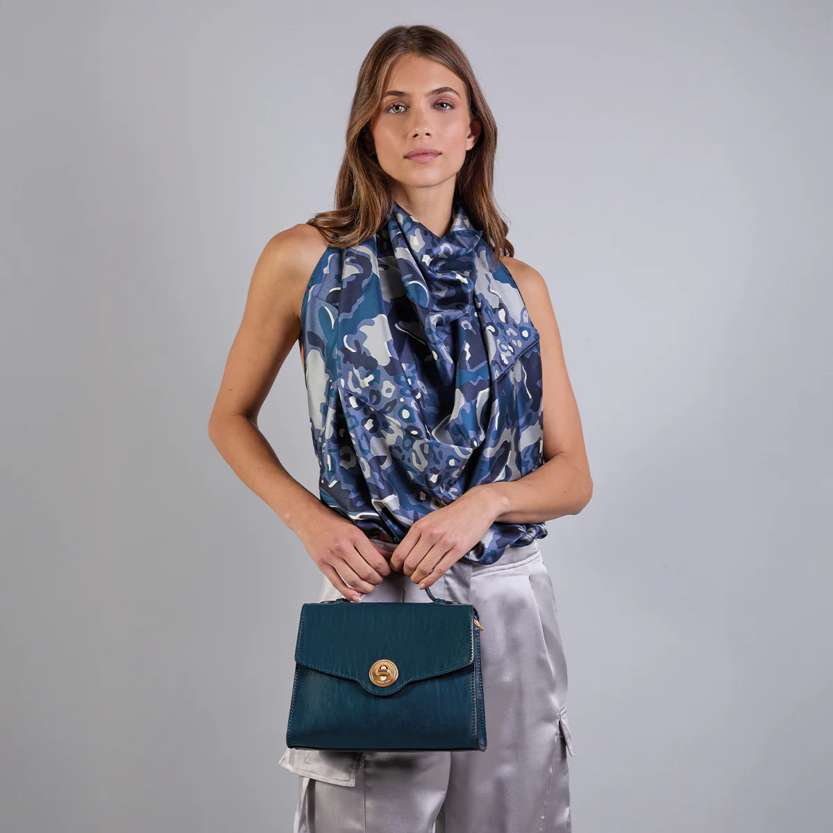 Borsa in pelle donna con tracolla removibile - Image 8