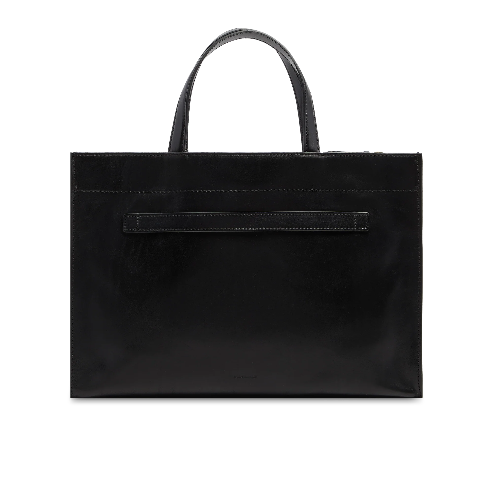 Borsa a mano in pelle con tracolla removibile - Image 3